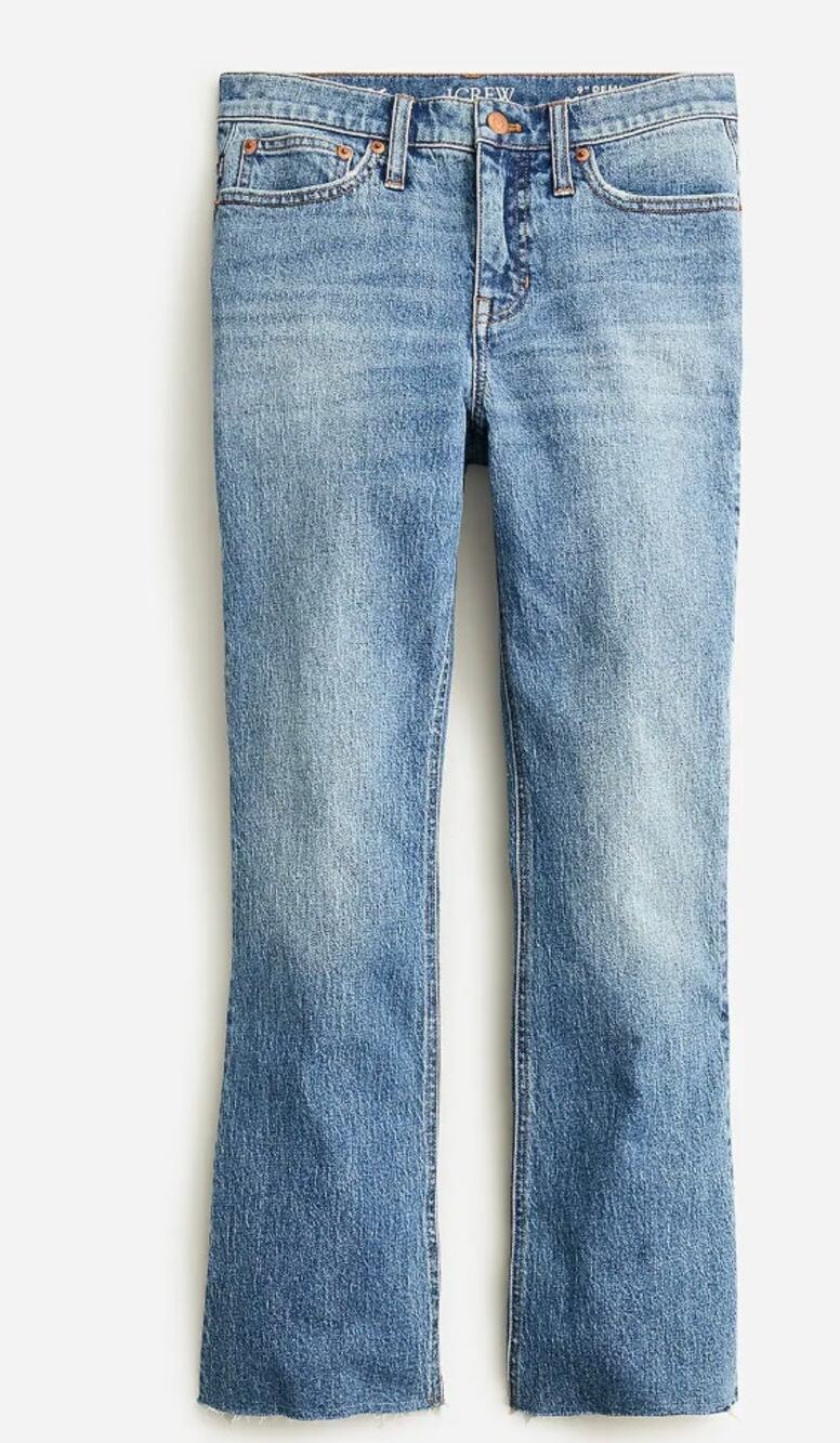 J. Crew 9" demi-boot crop jean in Cedar wash Size 26